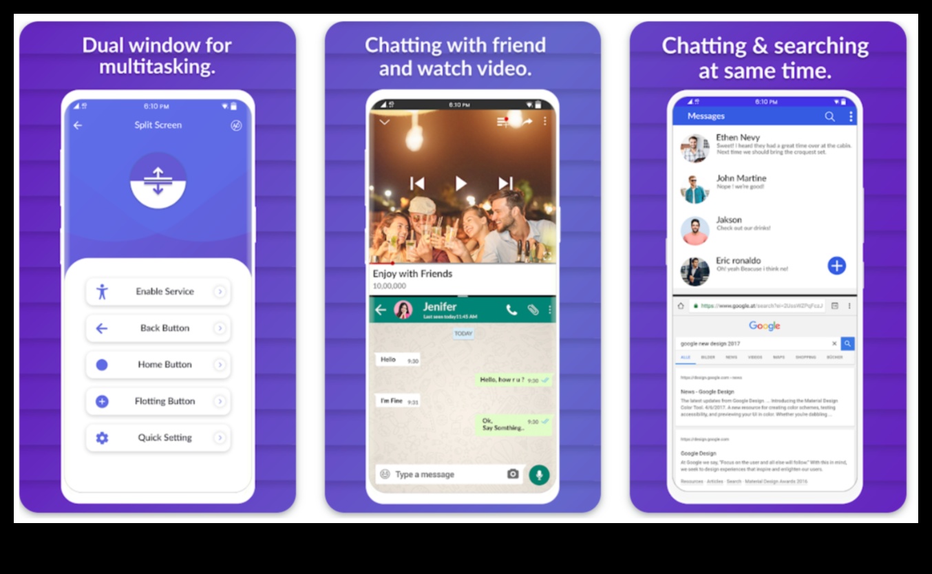 أساتذة تعدد المهام: الهواتف ذات وظائف الشاشة المنقسمة المتقدمة